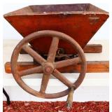 Vntg fruit crusher with crank