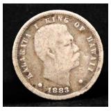 1883 Kingdom Of Hawaii dime