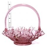 Fenton pink basket with roses