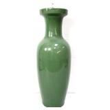 Green 24in pottery vase