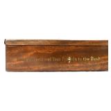 Vntg metal Mail Pouch tobacco box