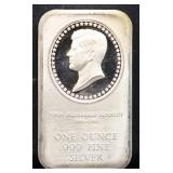 1oz John F Kennedy silver bar