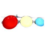 Set of 3 enamel sizzling pans
