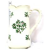 Baum Bros Formalities holly Christmas pitcher