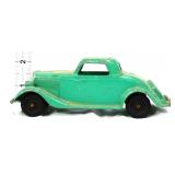 Vintage green Hubley coupe car see photos