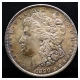 1890 Morgan silver dollar