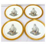 4 vntg Boehm eaglet collector plates