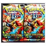 2 sealed Pokemon Mega Evolution booster sets