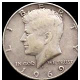 1969 Kennedy half dollar