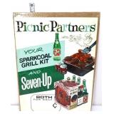 Vntg paper 7Up Picnic Partners adv