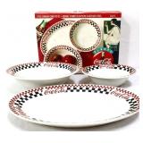 3 piece Coca Cola serving dish set in org  box