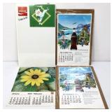 Lot of vintage Coca Cola adv calendar pages
