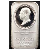 1oz Dwight Eisenhower silver bar
