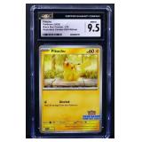 Graded M Pokemon 2025 Pikachu Black Star card