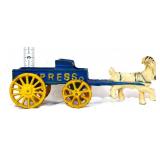 Cast iron express wagon with goat