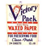 Vntg Victory Pack envelope with contents