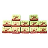 83 metal Shurkatch Split Shot tins with contents