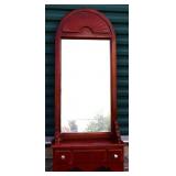 Vintage wall mirror with drawer see photos