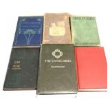 Lot of 6 vintage hardback books