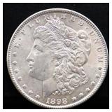 1898 Morgan silver dollar
