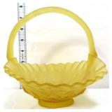 Yellow mist satin trellis basket