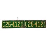 Pair 1932 TN license plates