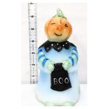 Fenton Halloween ghost w/ pumpkin head BOO figure