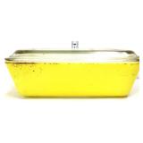 Vntg Pyrex yellow 503B dish w/ lid