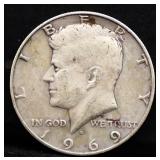 1969 Kennedy half dollar