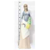 Vintage 12in Wheat Harvester woman figure