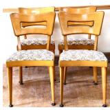 Set of 4 MCM Heywood Wakefield dining chairs