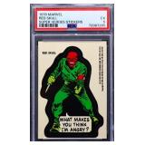 Graded 1976 Marvel Red Skull Super Heroes card