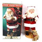 Coca Cola animated Santa figure in box see pics