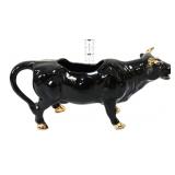 Vintage black cow creamer