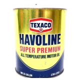 Vntg 1gal Texaco Havoline Motor Oil can