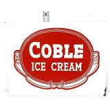 Metal 12x9 Coble Ice Cream sign