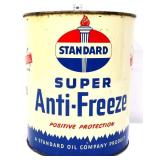 Vntg 1gal Standard Super Anti-Freeze can, no top