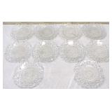 Estate lot of 10 pineapple floral plates