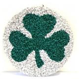 Vintage popcorn shamrock plaque