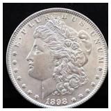 1898 Morgan silver dollar