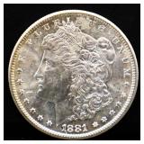1881S Morgan silver dollar