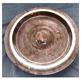 Vintage brown crock lid