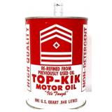 Vntg 1qt Top Kik Motor Oil can