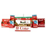 Lot of 7 cardstock Coca Cola bottle carriers