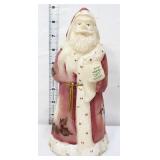Fenton 9in Old World Santa w/ list figure