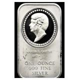 1oz Jimmy Carter silver bar