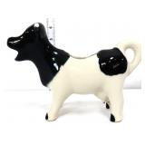 Vintage black & white cow creamer