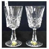 Lot of 2 Waterford Kylemore wine goblets