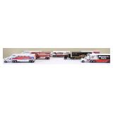 Lot of 7 race team semi trucks