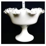Fenton silver crest open compote